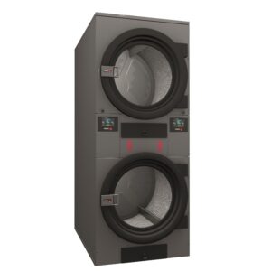 FD-2-25x25lb Dryer ADVANCE - STACKED: Automatic Reverse - 7" Fully Programmable Touchscreen control - Radial Airflow - Anti-Wrinkle system - Soft Touch - Stainless Steel Drum with - Axial-Radial Airflow - Grey Skinplate exterior cabinet. CONNECTIVITY (Copy) (Copy)